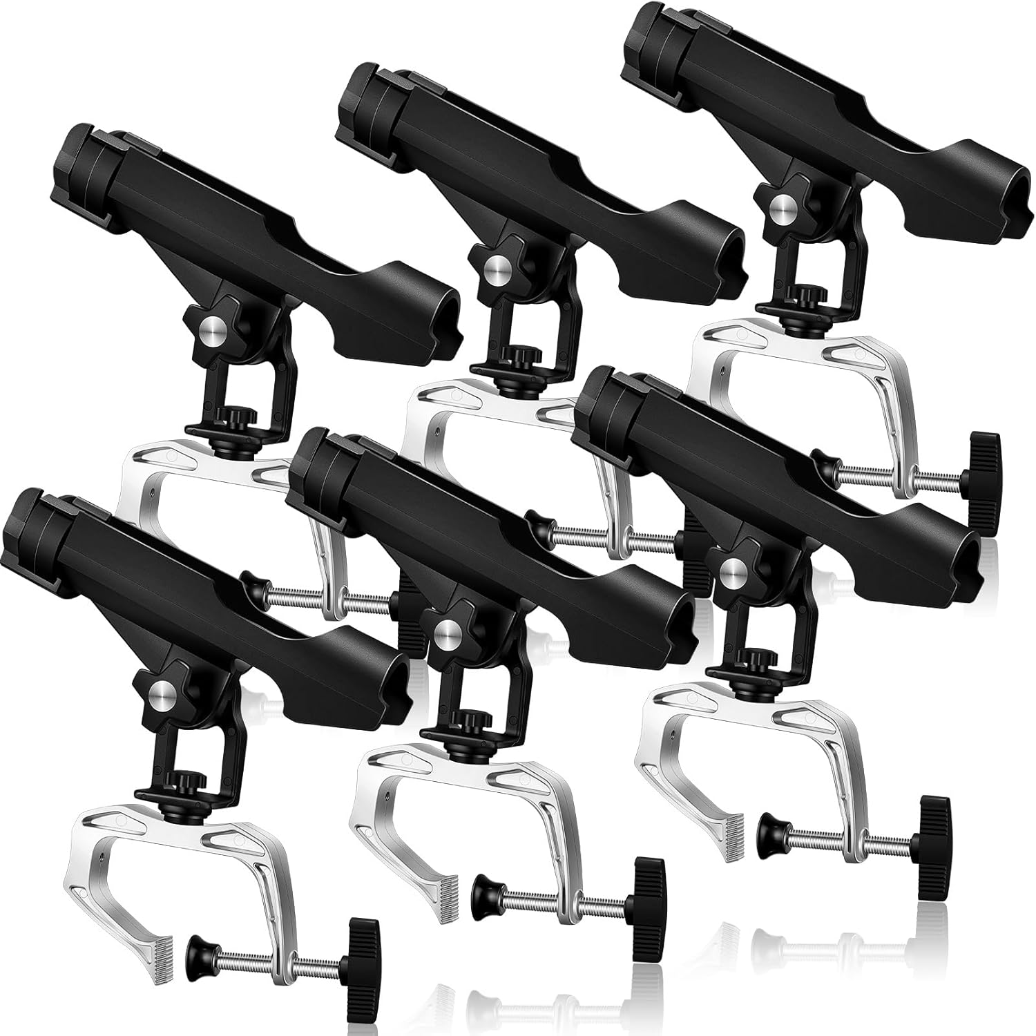 Fishing Kayak Rod Holder - 6 Pack Fishing Rod Holders 360°