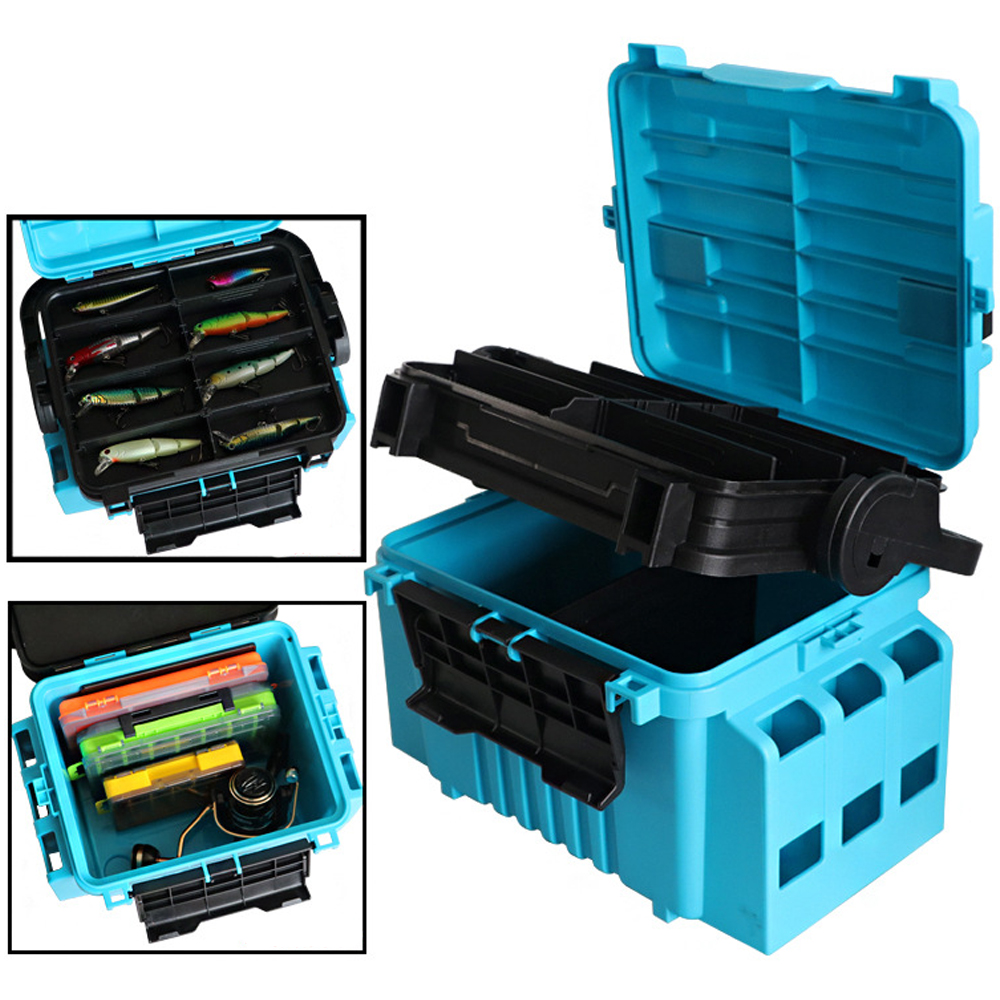 Fishing Kayak Crate - Multifunction Fishing Bucket Lure Bait Organizer