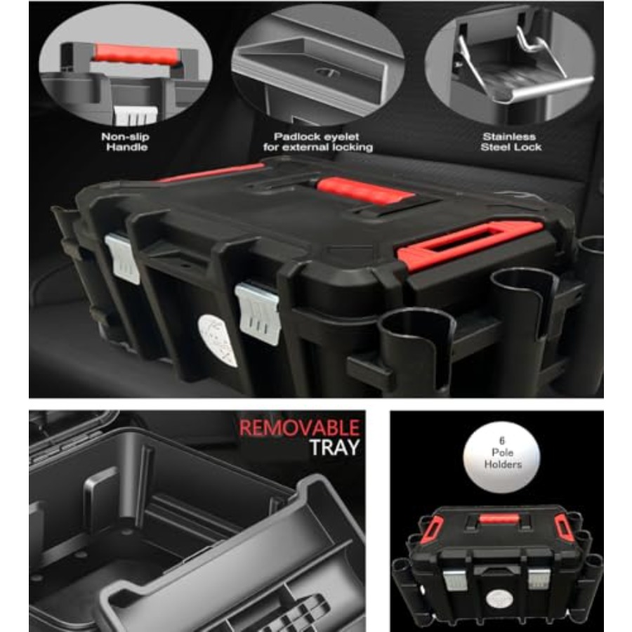 Kayak Fishing Crate - 6 Integr – Fishing Kayak Rod Holder Bewertung und Preis