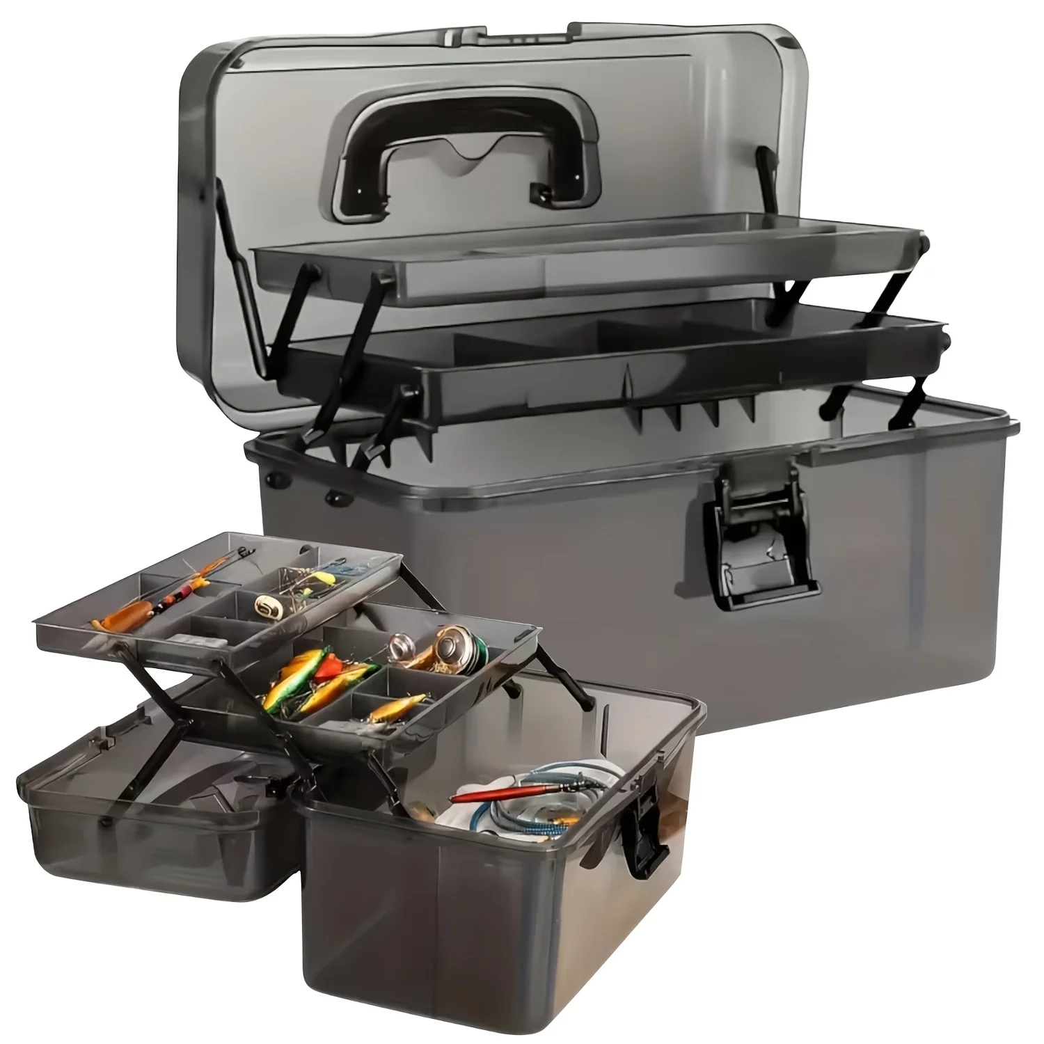 Durable PE Fishing Gear Box |  – Fishing Kayak Crate Bewertung und Preis