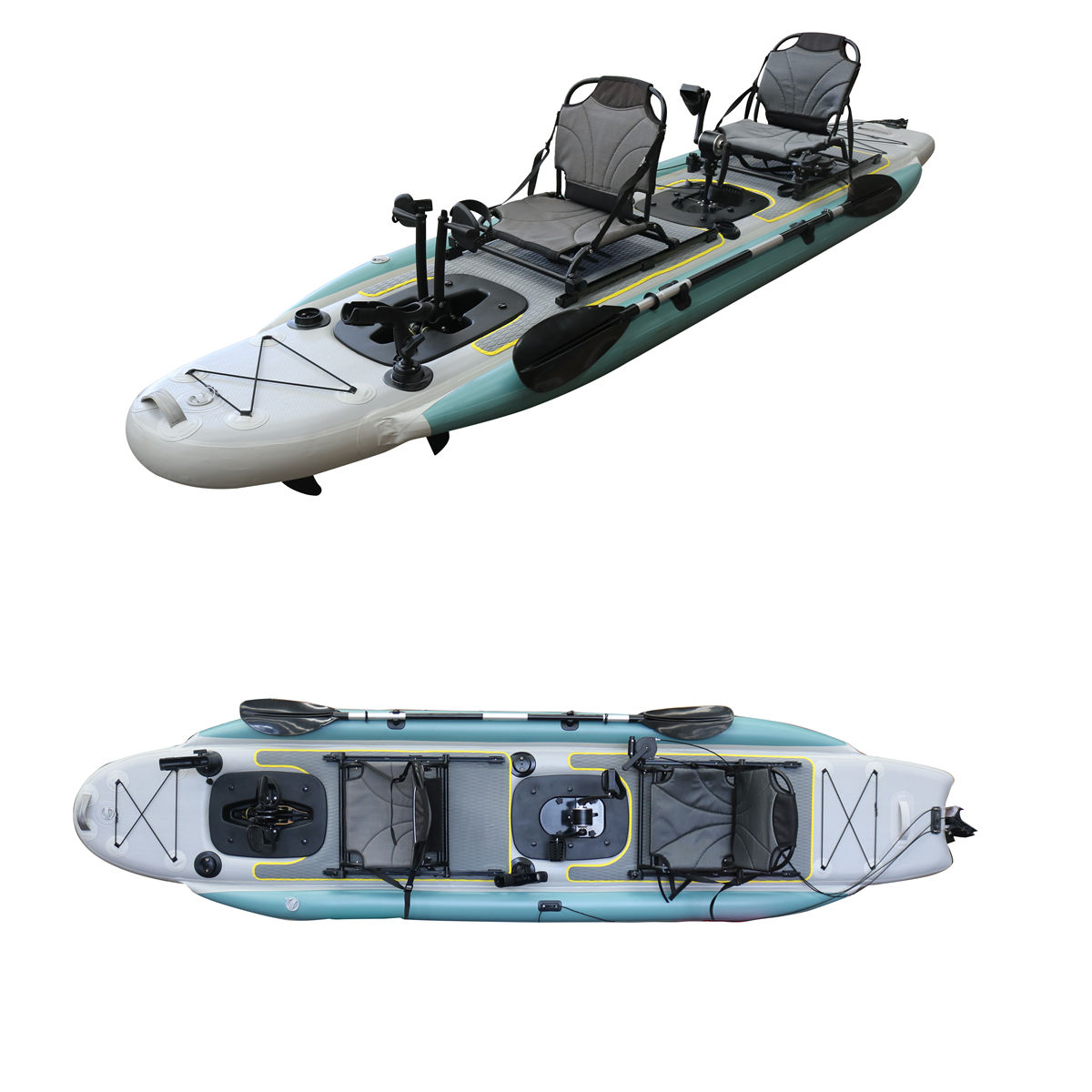 14ft Inflatable Fishing Canoe  – Fishing Kayak Seat Bewertung und Preis