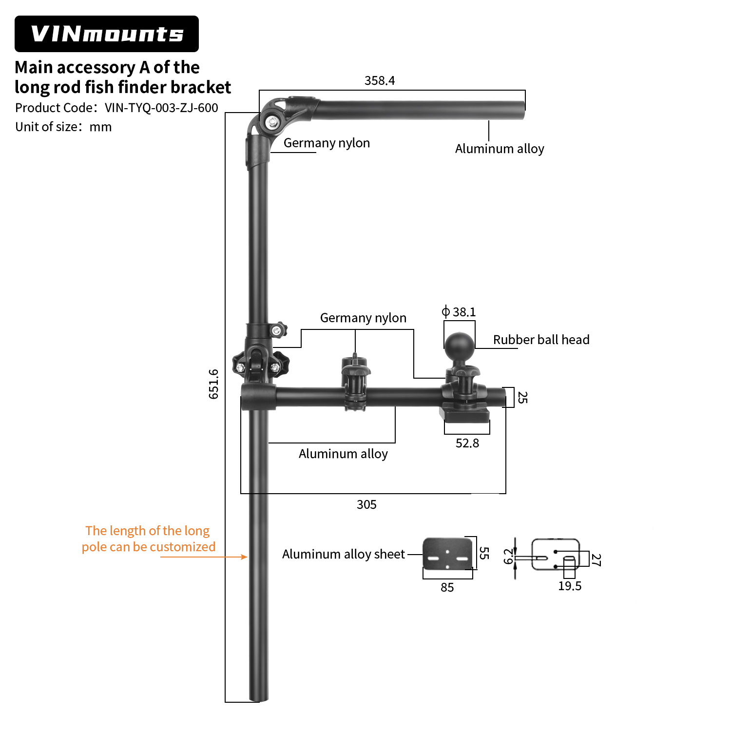 VIN Mounts Universal Sonar Fis – Fishing Kayak Fish Finder Mount Bewertung und Preis