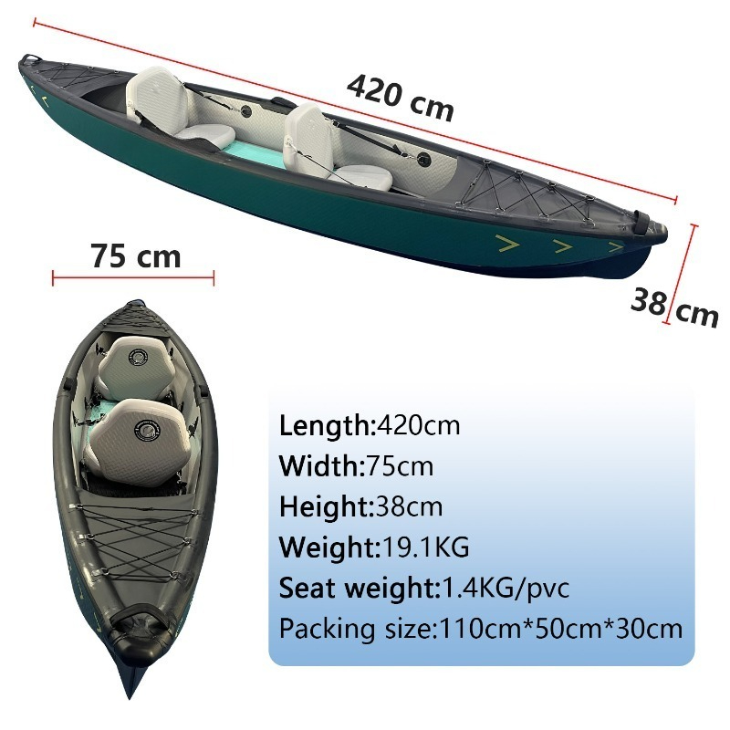 New Design 4.2m Portable Infla – Fishing Kayak Inflatable Bewertung und Preis