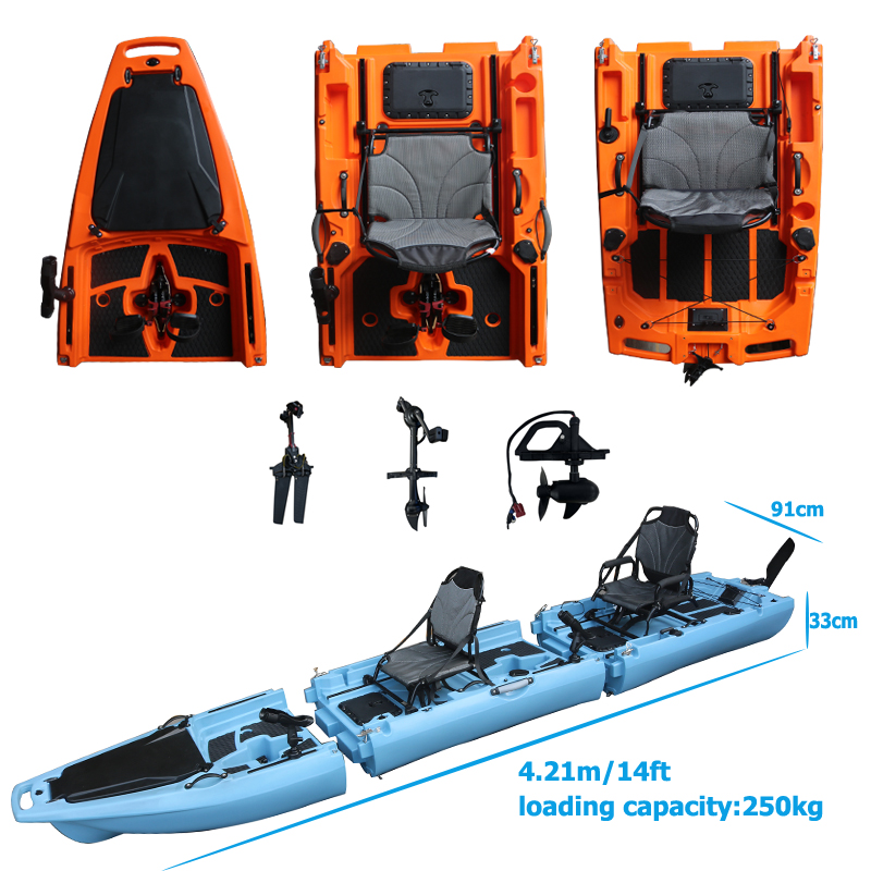 14FT 2 Person Detachable  Peda – Fishing Kayak Sit On Top Bewertung und Preis