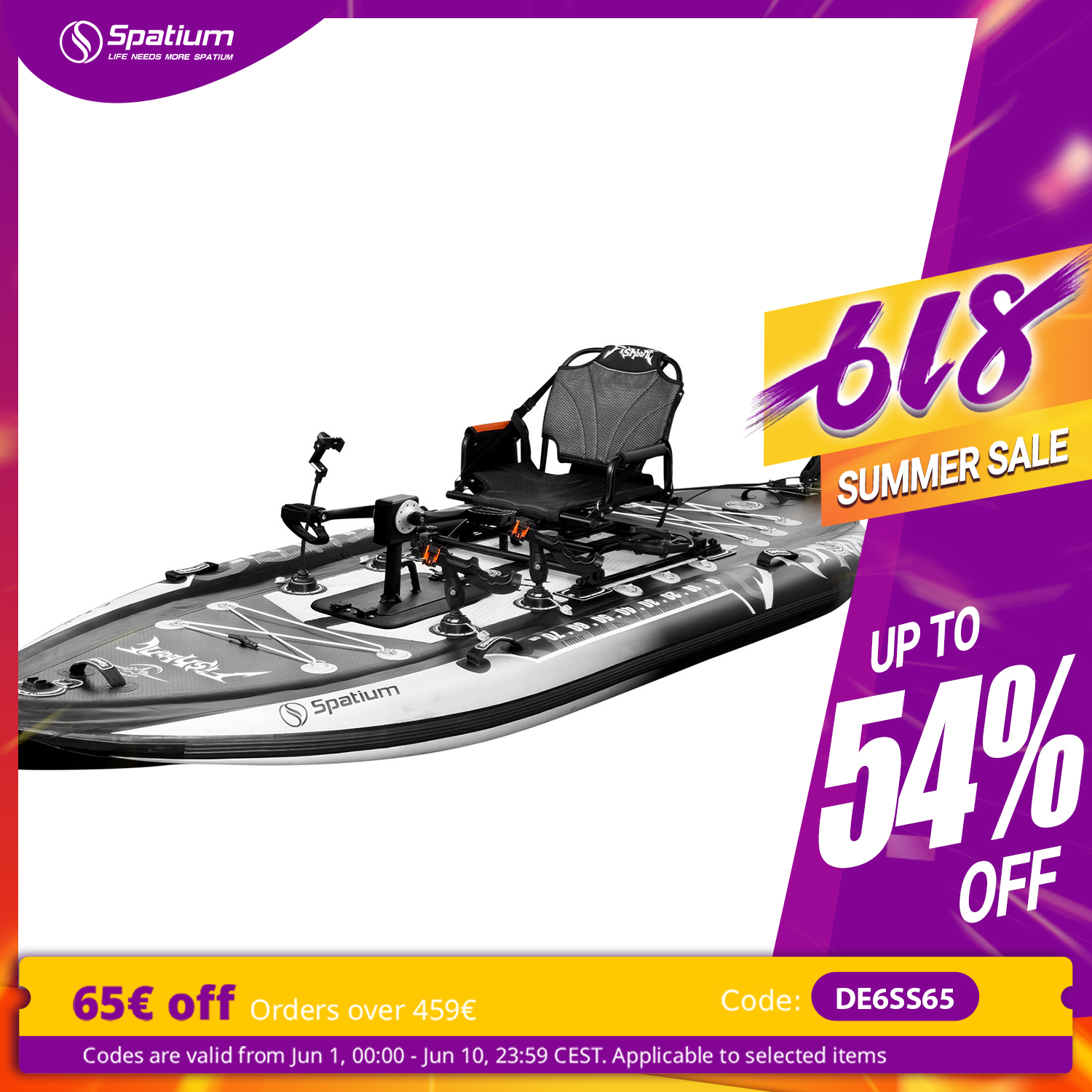 Spatium Pedal Kayak Inflatable – Fishing Kayak Pedal Drive Bewertung und Preis