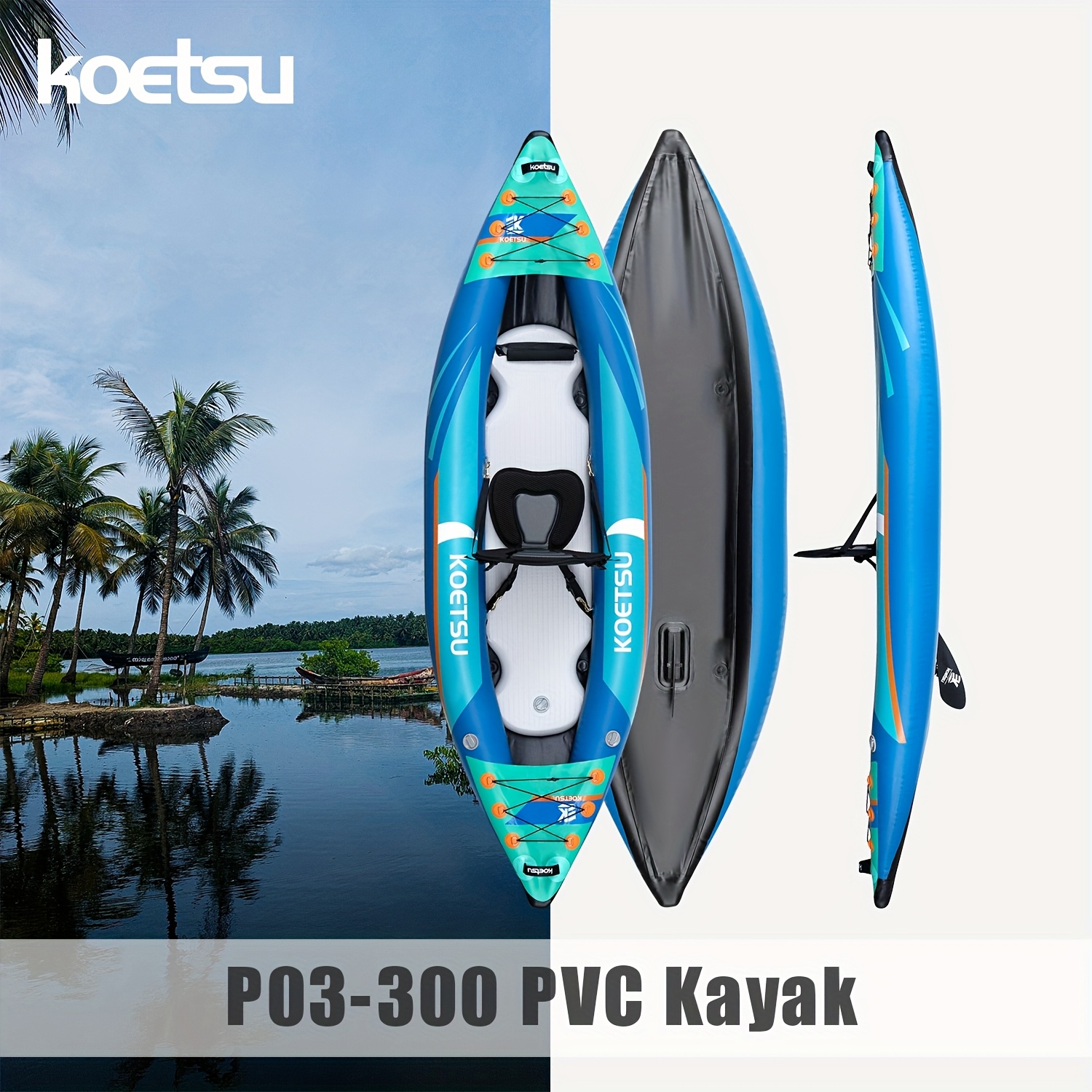 KOETSU P03 brushed inflatable  – Fishing Kayak Inflatable Bewertung und Preis