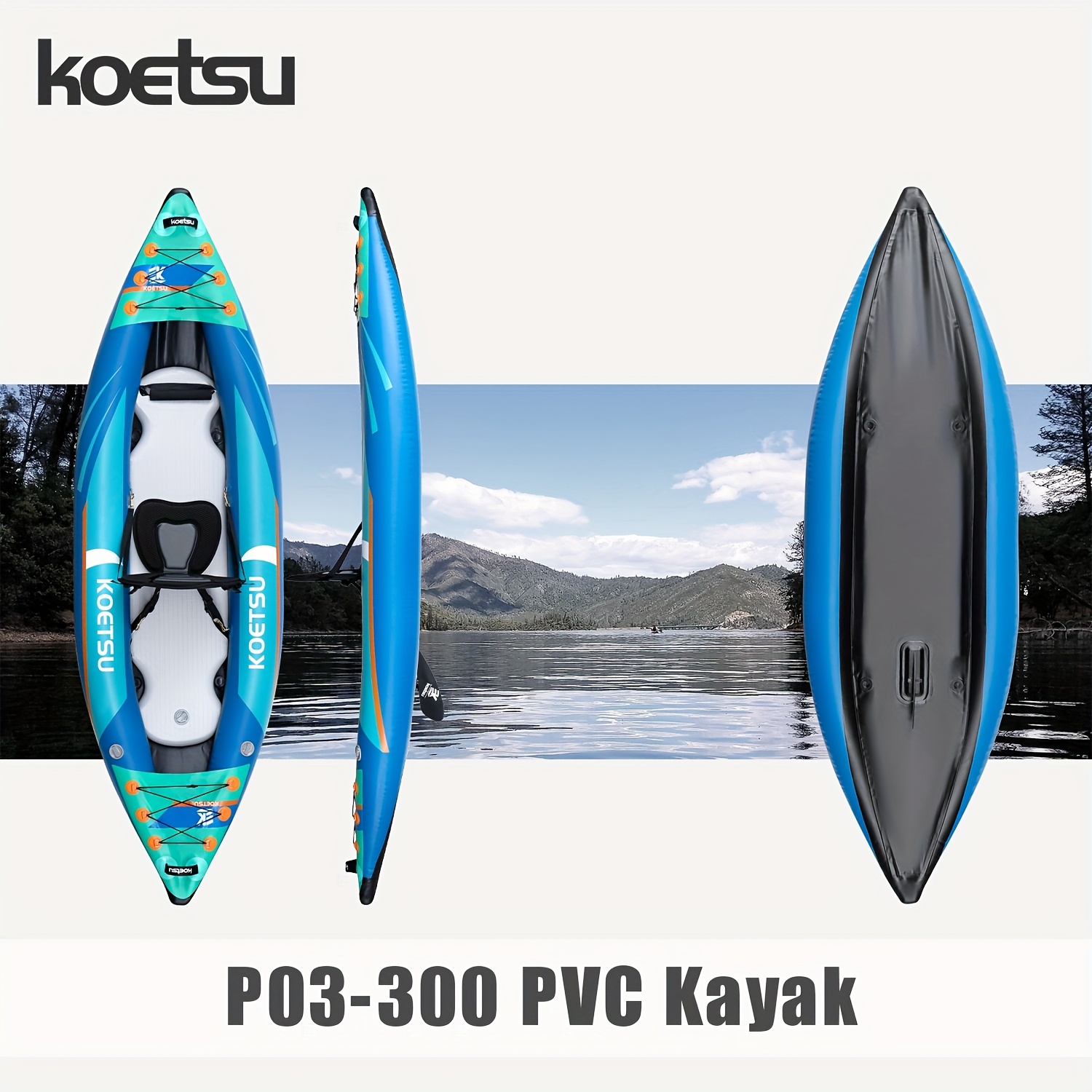 KOETSU P03 brushed inflatable  – Fishing Kayak Inflatable Bewertung und Preis