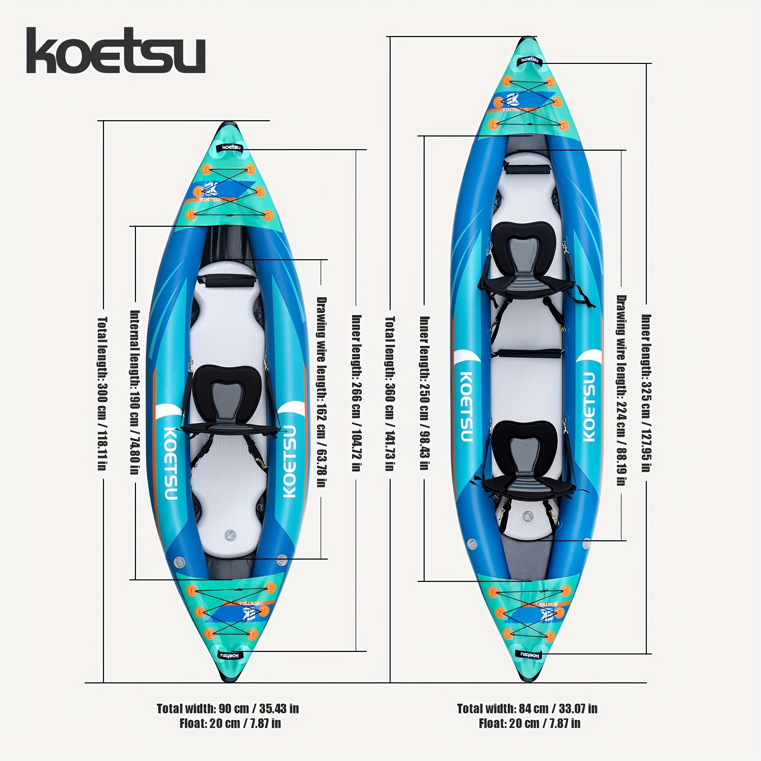 KOETSU P03 brushed inflatable  – Fishing Kayak Inflatable Bewertung und Preis